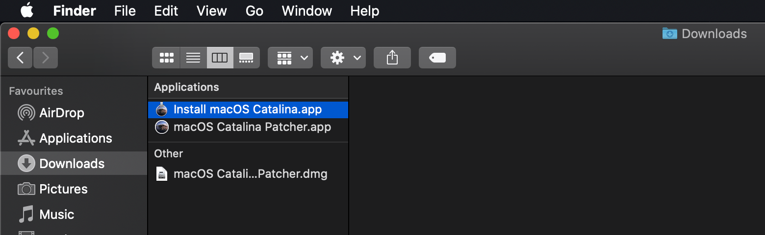 macos catalina installer download
