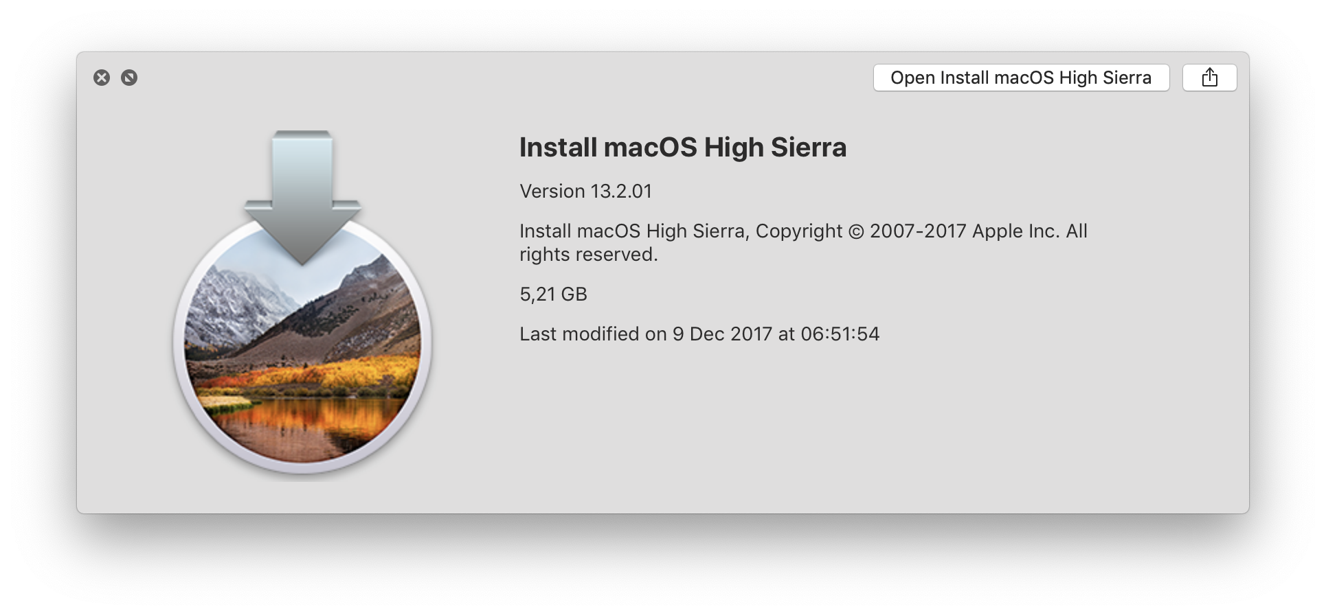 High Sierra Full Installer
