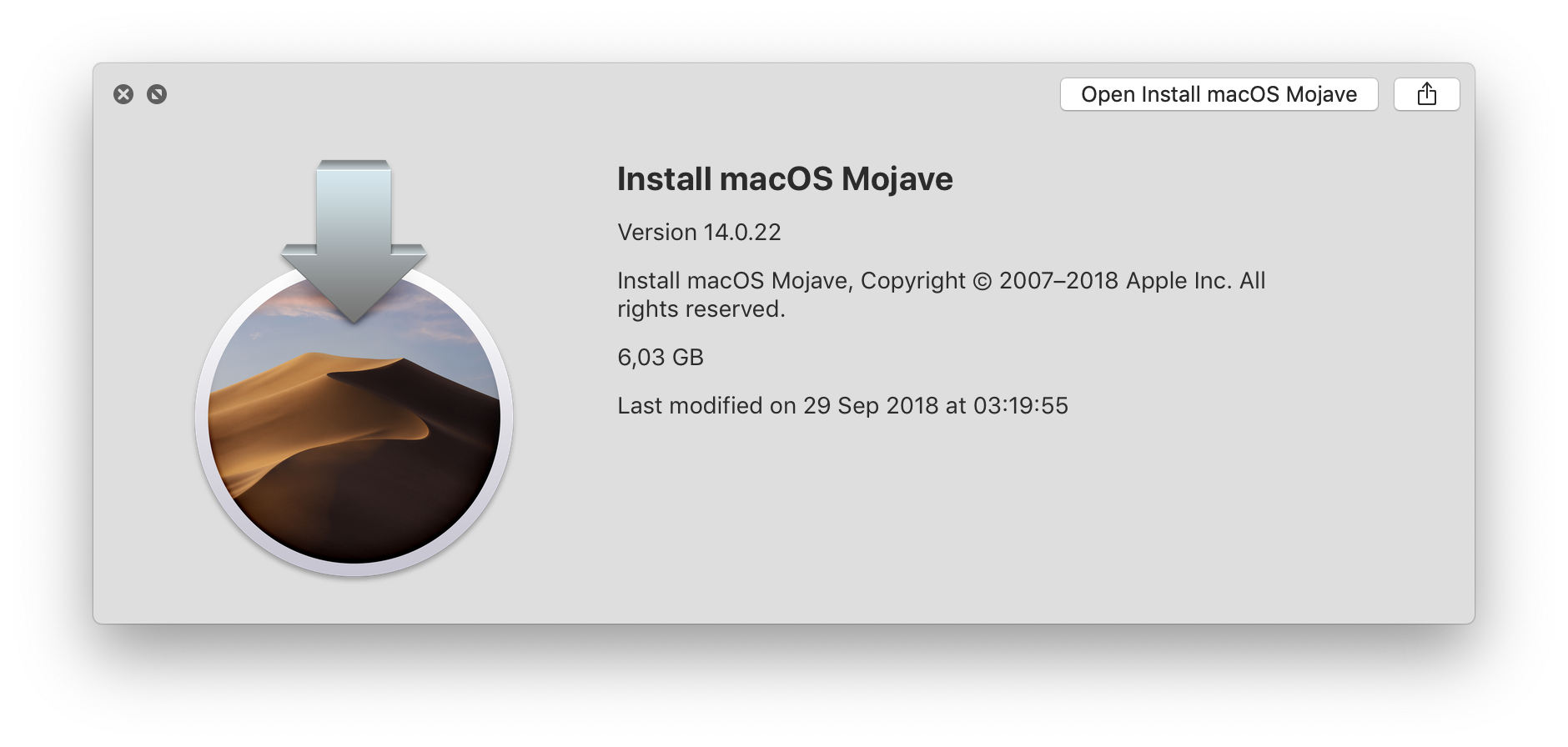 macos mojave installer download