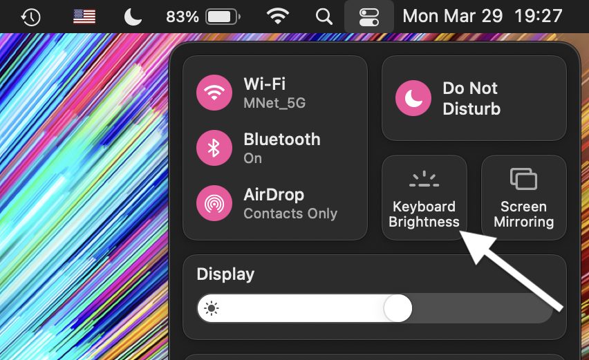 macbook air brightness