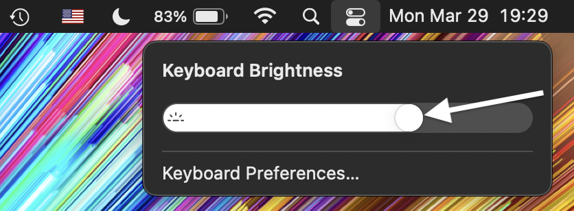 macbook air brightness