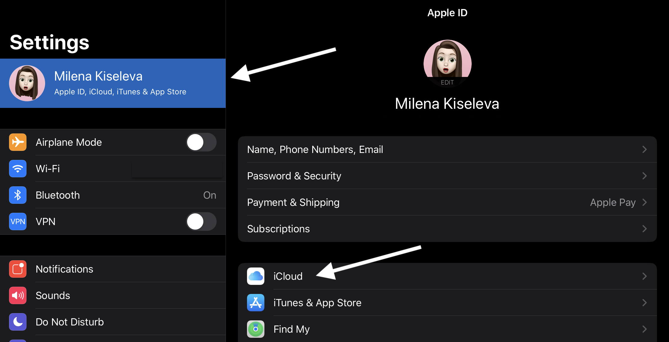 How to check iCloud storage space