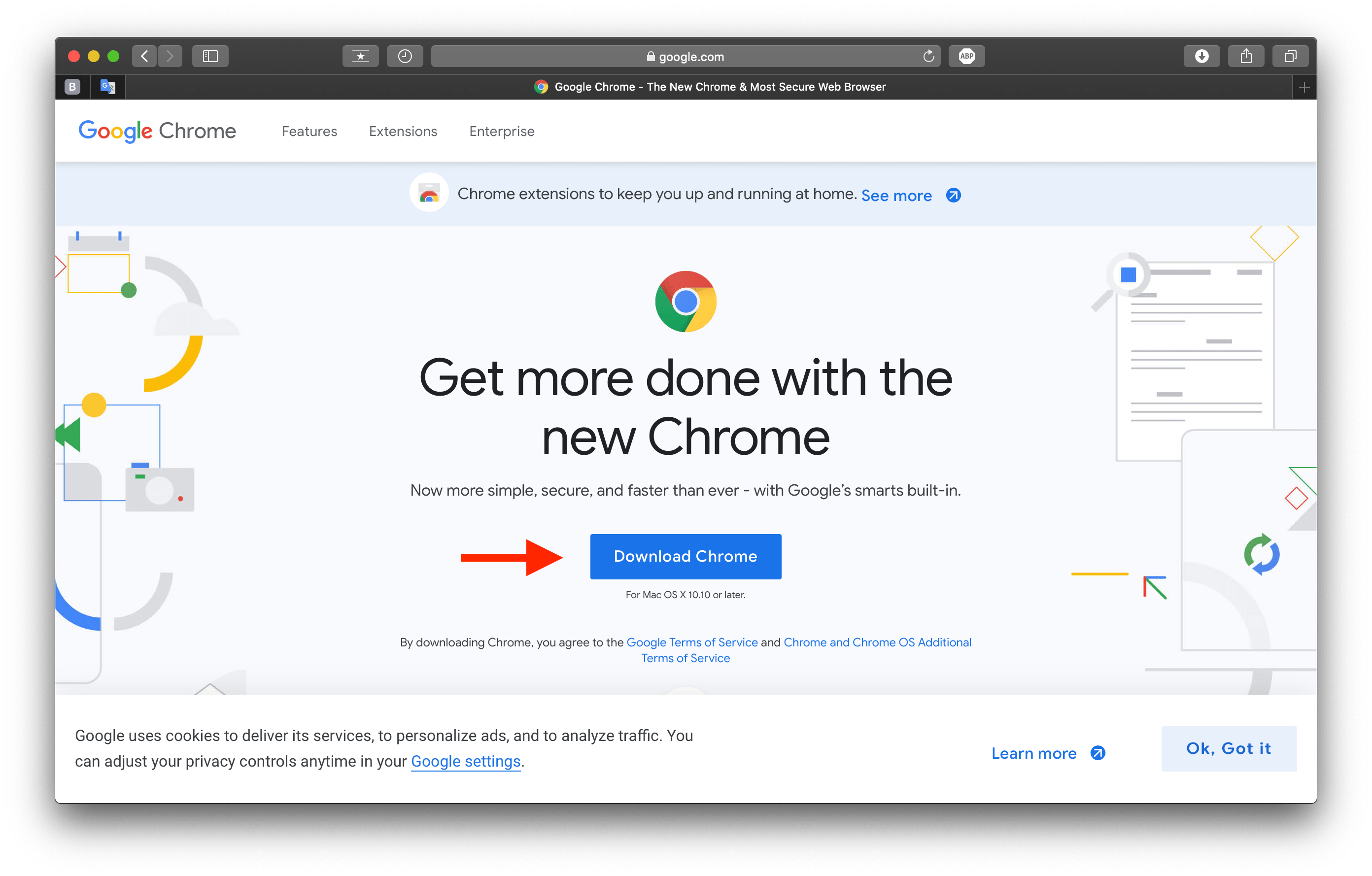 mac os x for add chrome