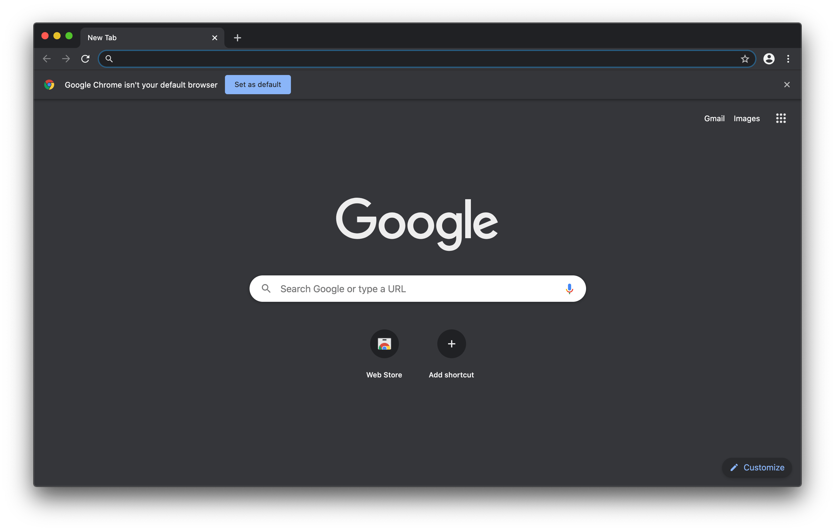 chrome on macos