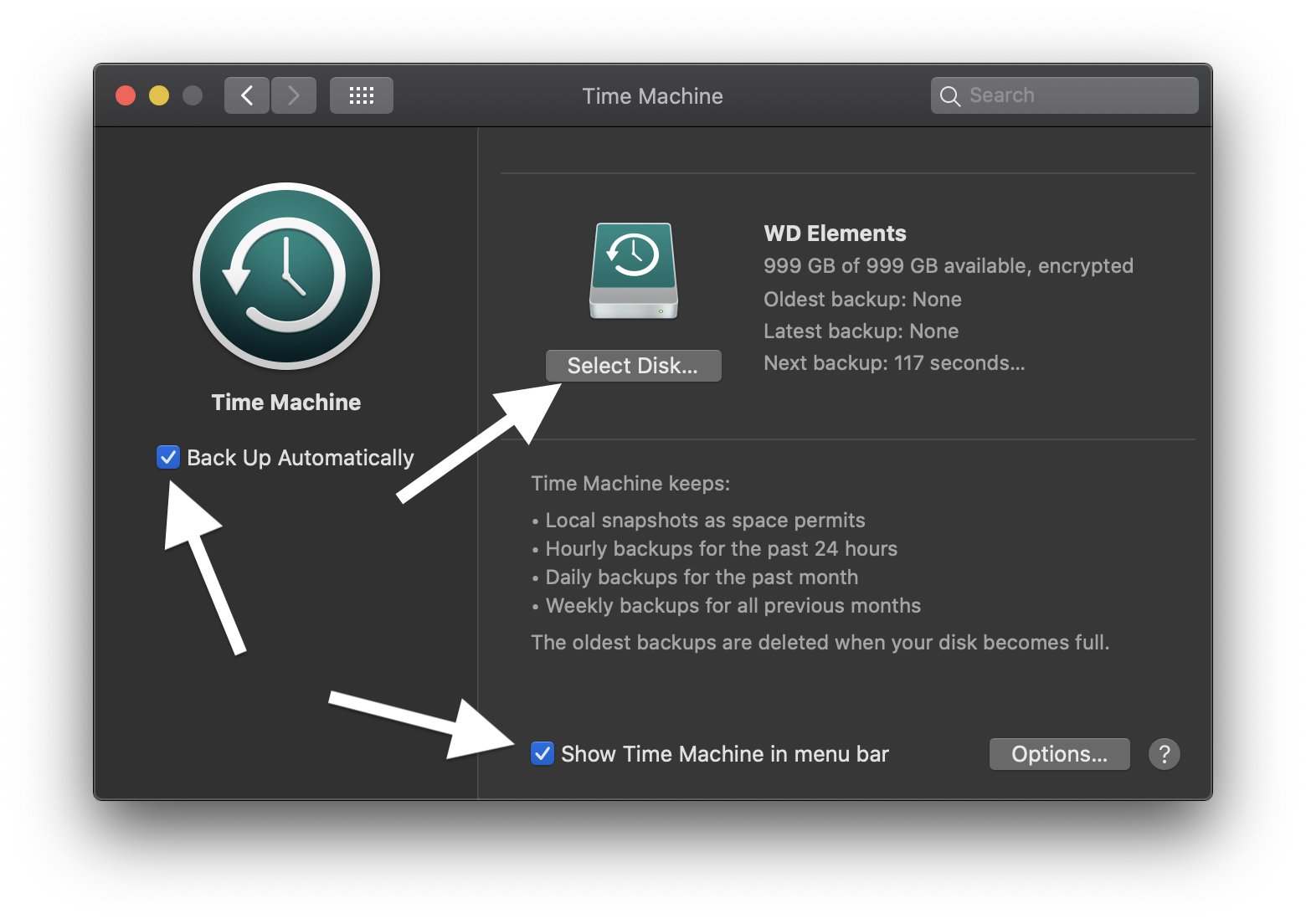 time machine backup to usb flash drive