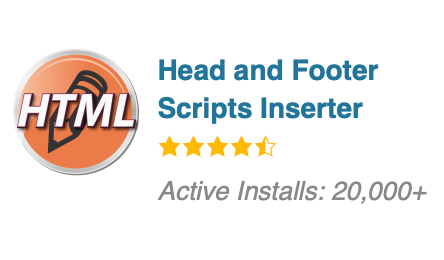 Head and Footer Scripts Inserter